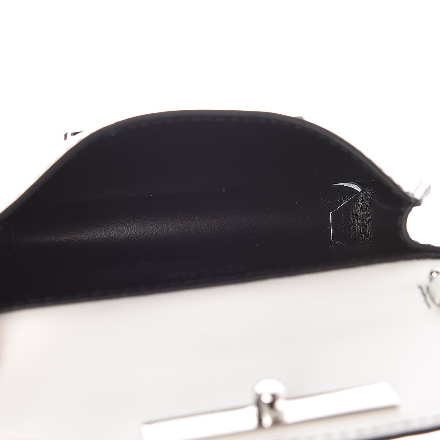 Prada City Calfskin Micro Sidonie Belt Bag 85 34 White Black 5 of 6