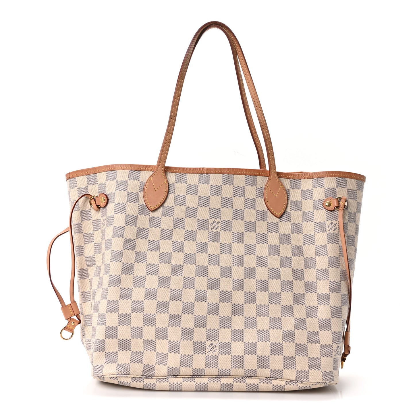 Damier Azur Neo Neverfull MM Rose Ballerine