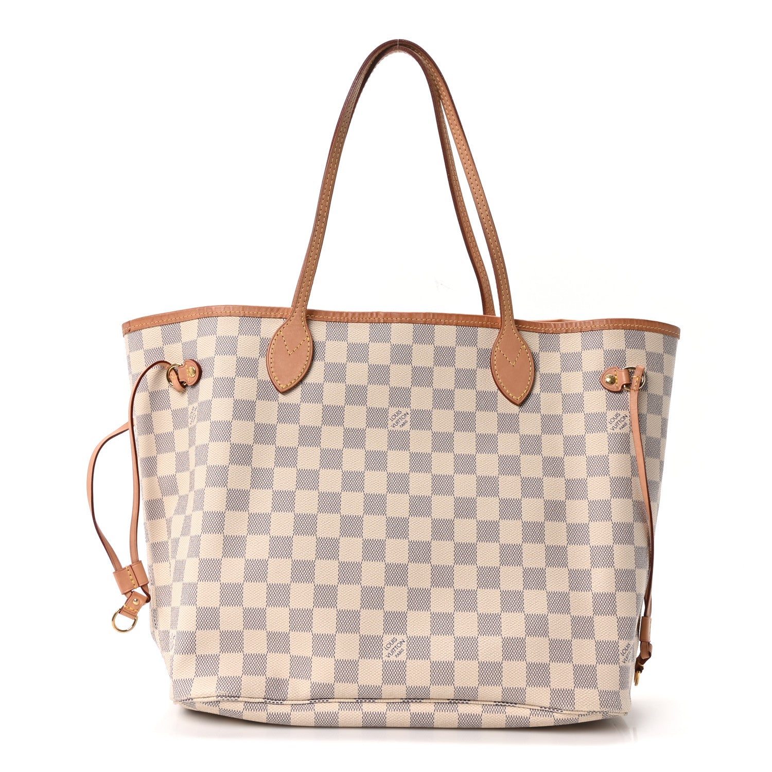 Louis Vuitton Damier Azur Neo Neverfull MM Rose Ballerine 1 of 11