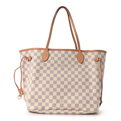 Louis Vuitton Damier Azur Neo Neverfull MM Rose Ballerine 1 of 11