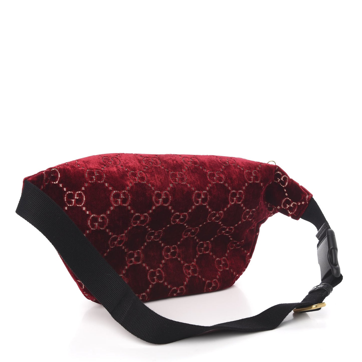 GG Monogram Velvet Belt Bag Red Cipria