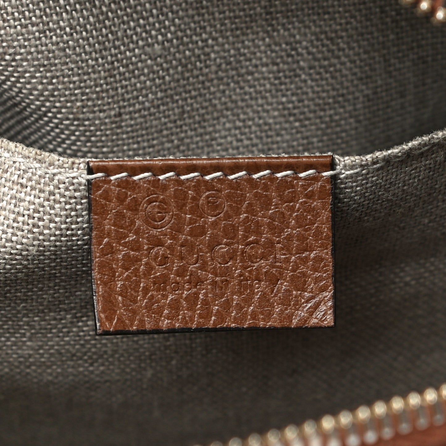 Monogram Mini Bree Messenger Bag Beige Tabacco