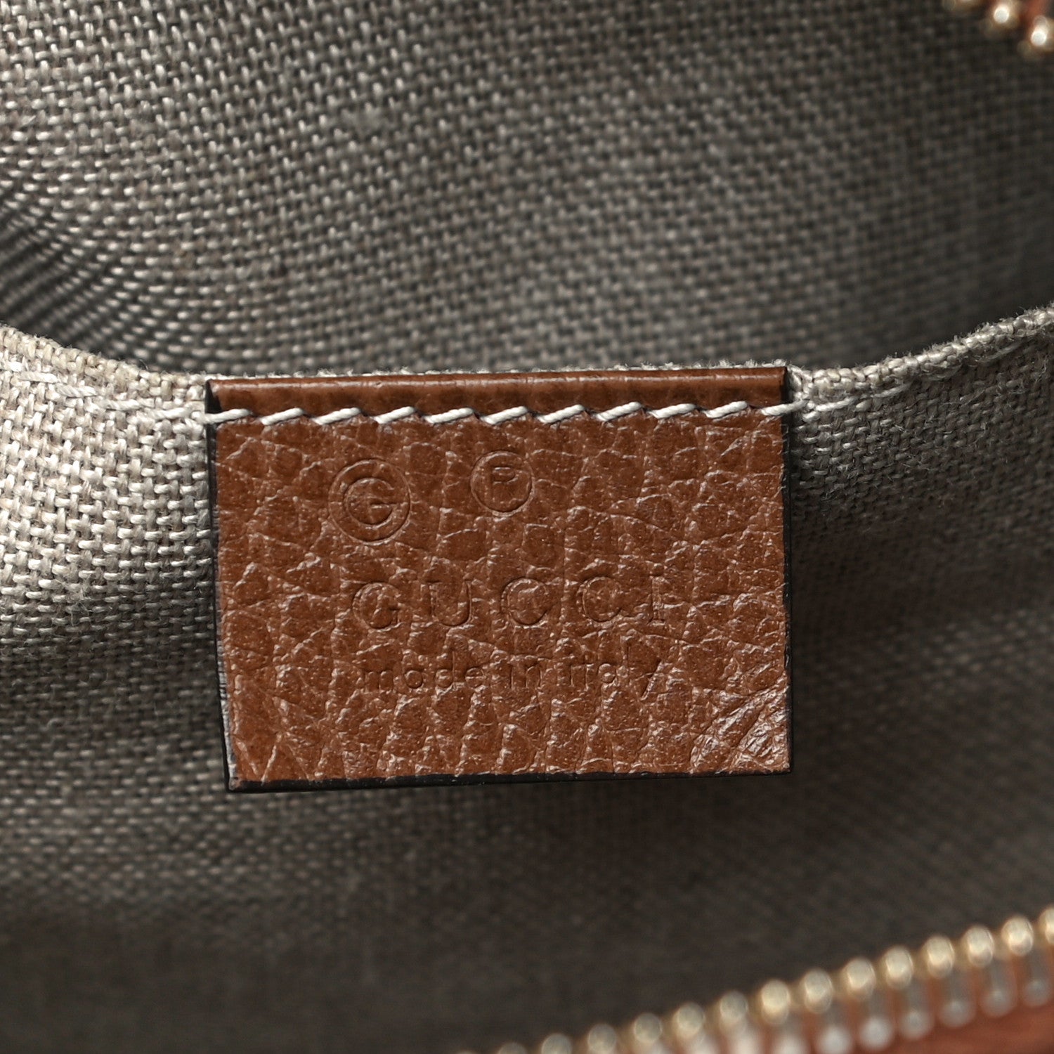 Gucci Monogram Mini Bree Messenger Bag Beige Tabacco 6 of 13
