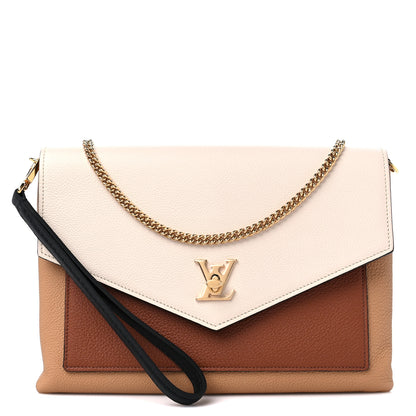 Louis Vuitton Soft Calfskin My Lockme Pochette Arizona Quartz Caramel 1 of 8