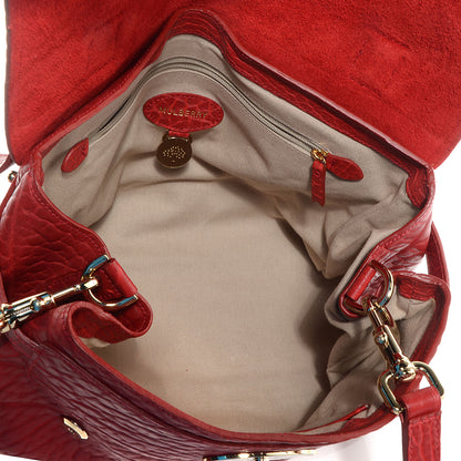 Mulberry Shrunken Calfskin Medium Alexa Poppy Red 9 of 14