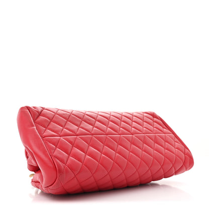 Chanel Lambskin Quilted Medium Just Mademoiselle Red 3 of 11