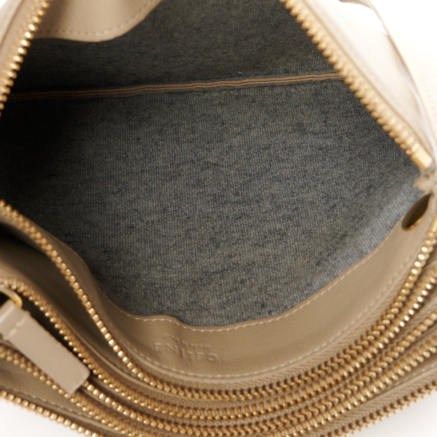 Liege Calfskin Small Trio Crossbody Bag Taupe