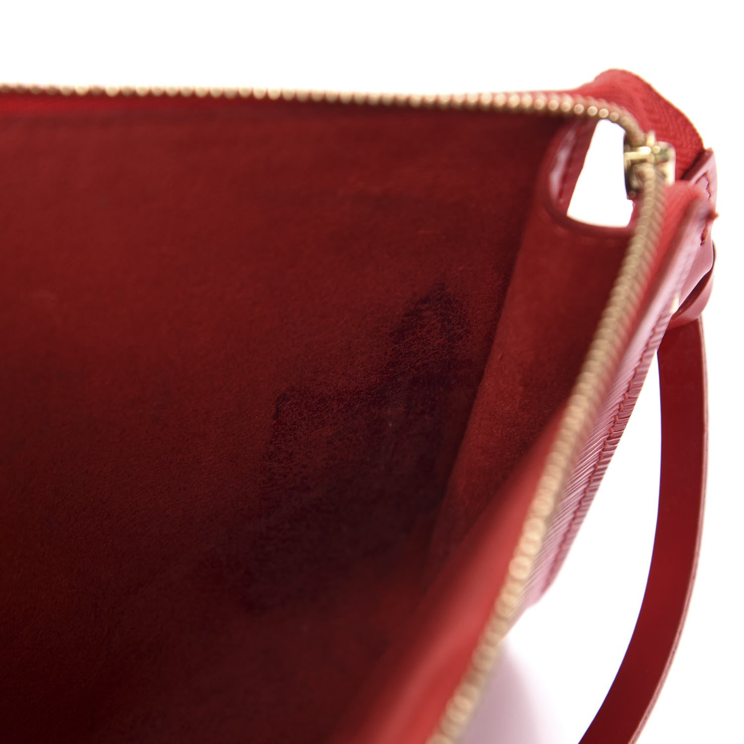 Louis Vuitton Epi Pochette Accessories 24 Castillan Red 10 of 15