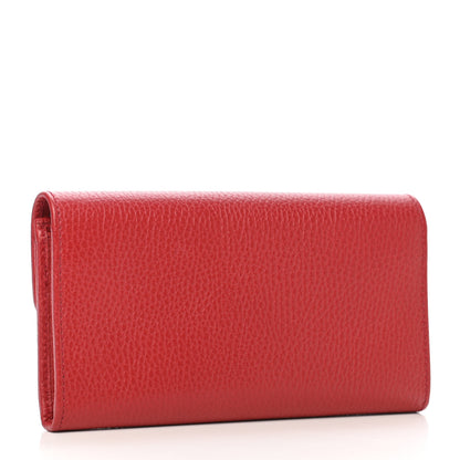 Gucci Calfskin Icon Continental Wallet Red 3 of 6