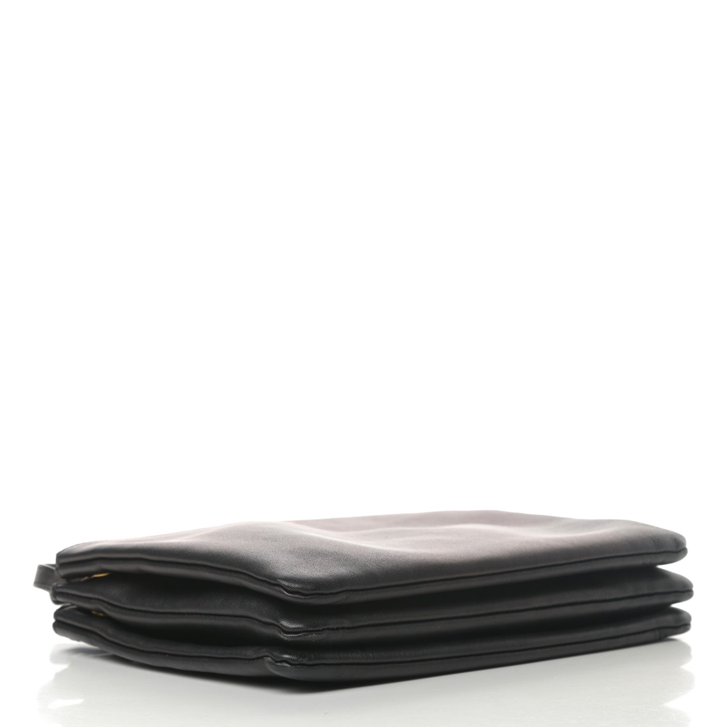 Lambskin Large Trio Crossbody Bag Black
