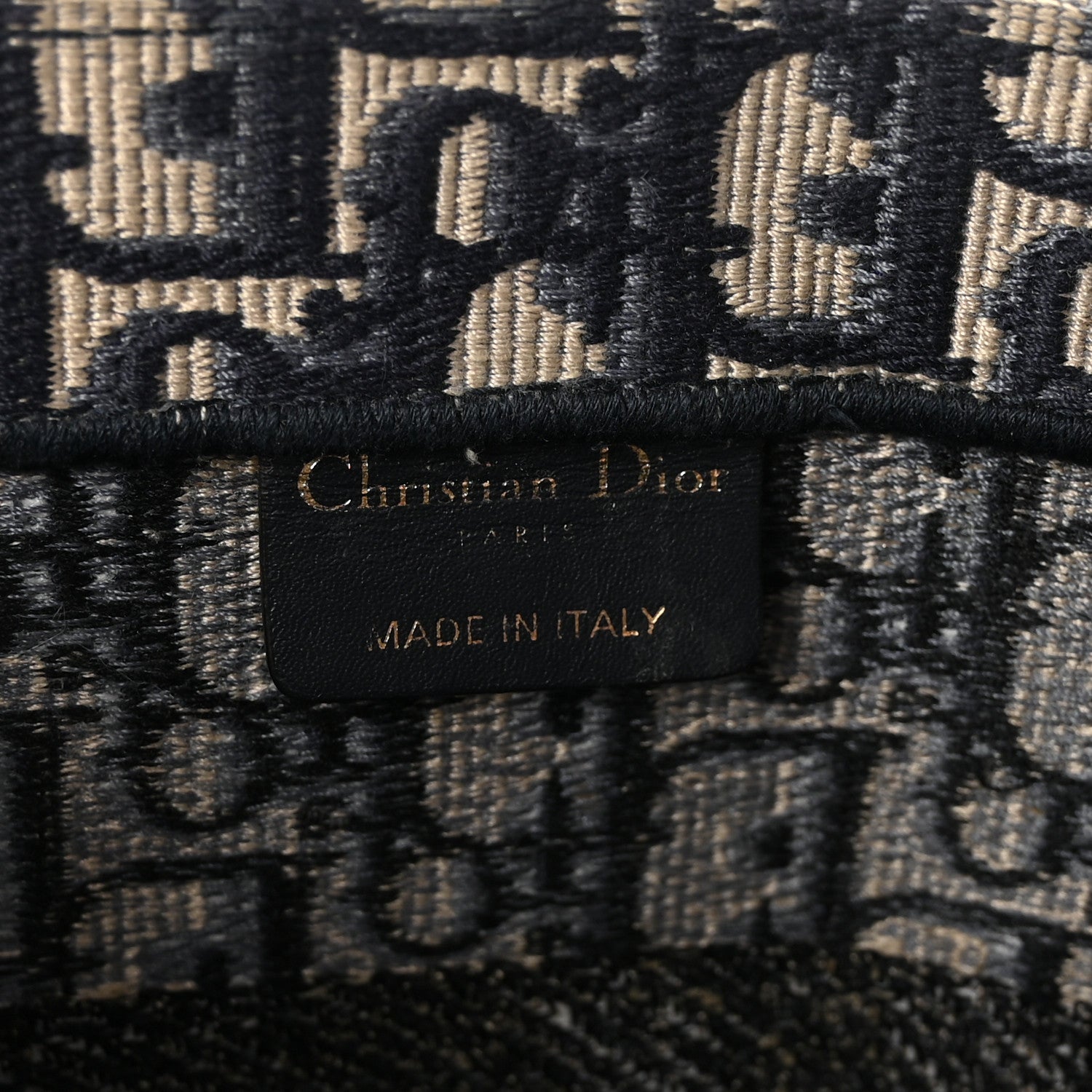 Christian Dior Oblique Medium Book Tote Blue Multicolor 6 of 9