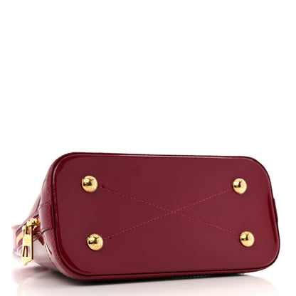 Louis Vuitton Patent Monogram Alma BB Magenta 4 of 12