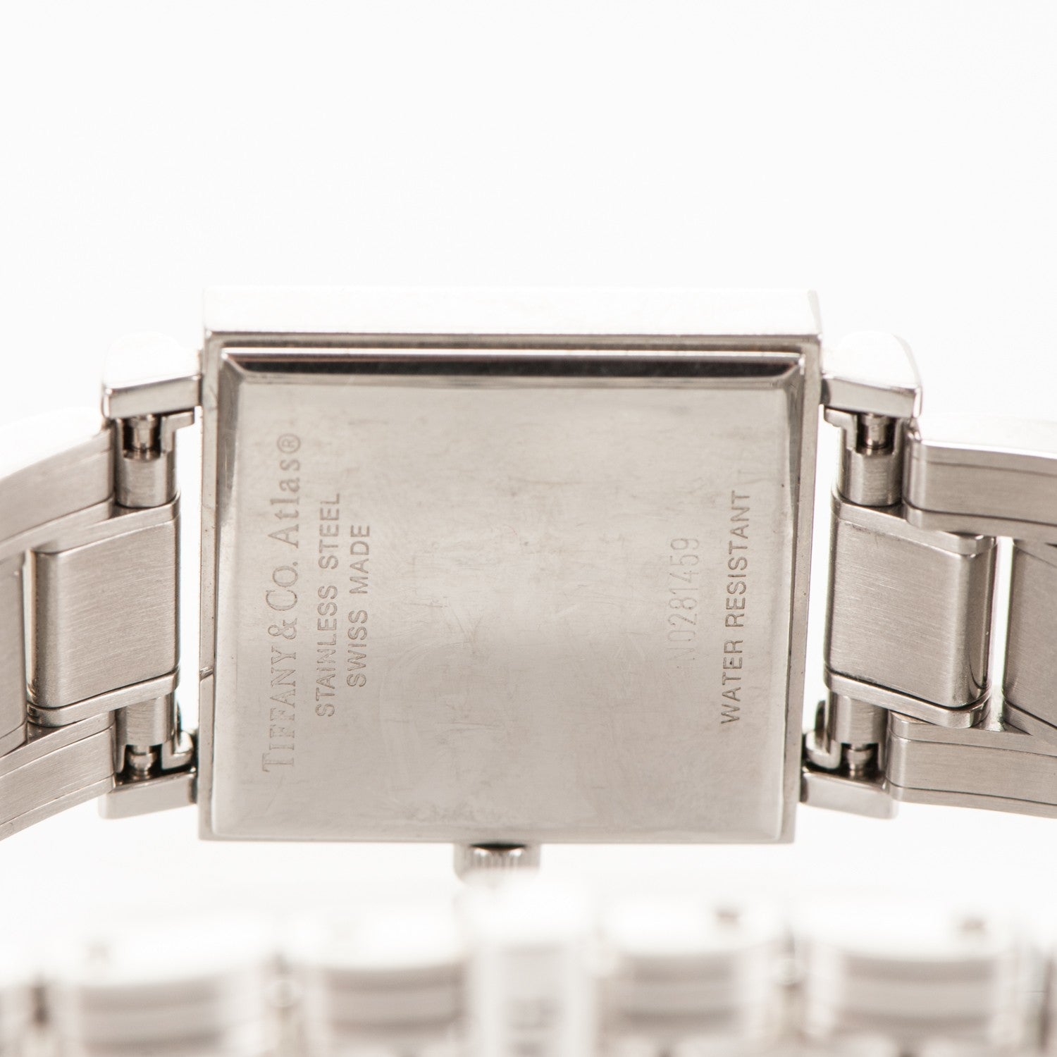 Tiffany Stainless Steel 23mm Atlas Square Quartz Watch Black 5 of 6