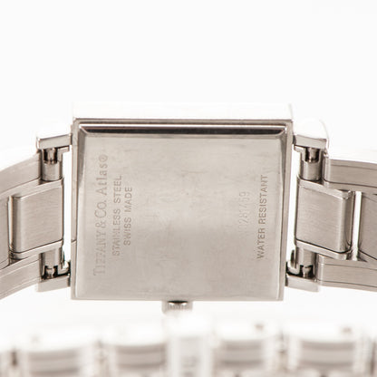 Tiffany Stainless Steel 23mm Atlas Square Quartz Watch Black 5 of 6