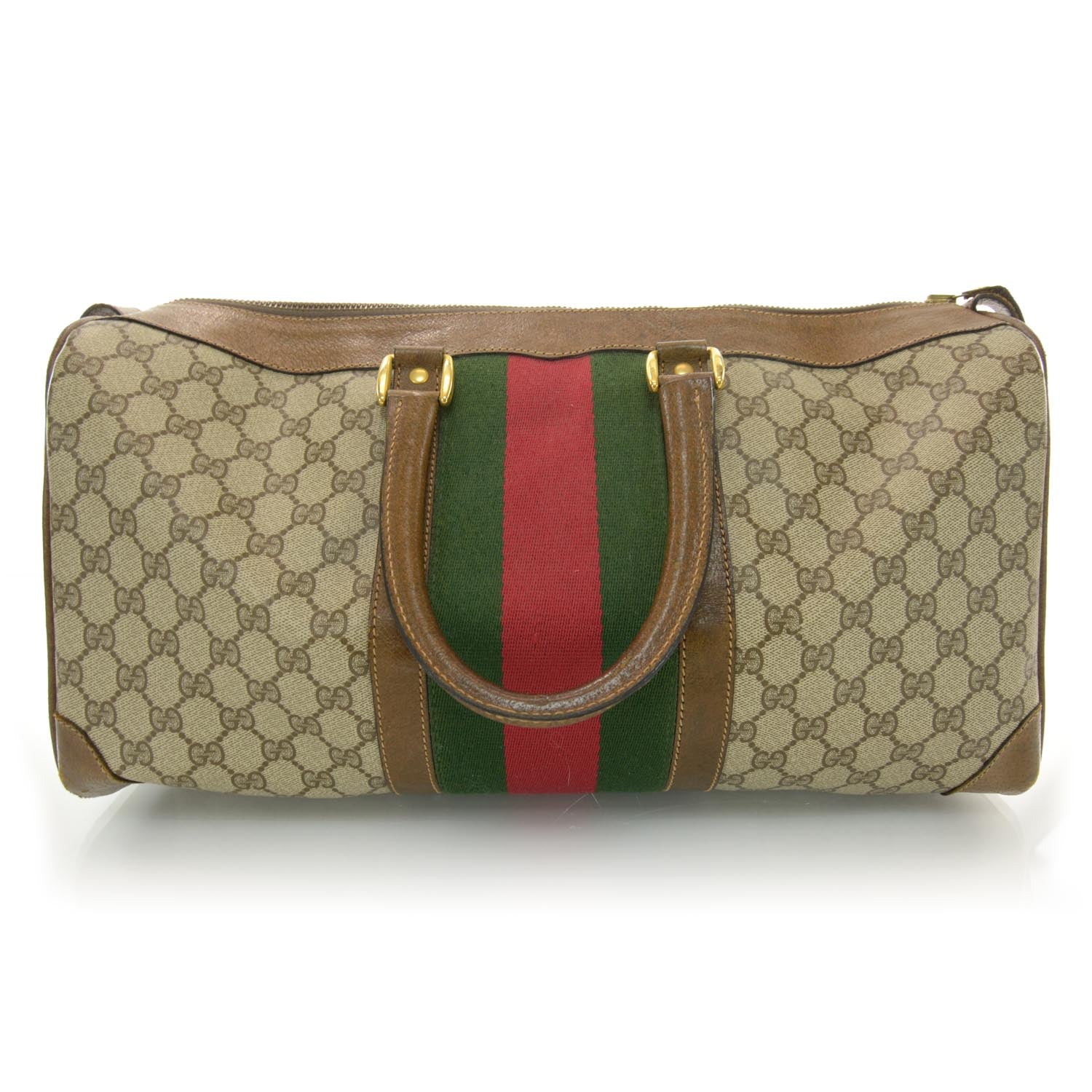 Gucci Monogram Web Boston Duffle 3 of 9