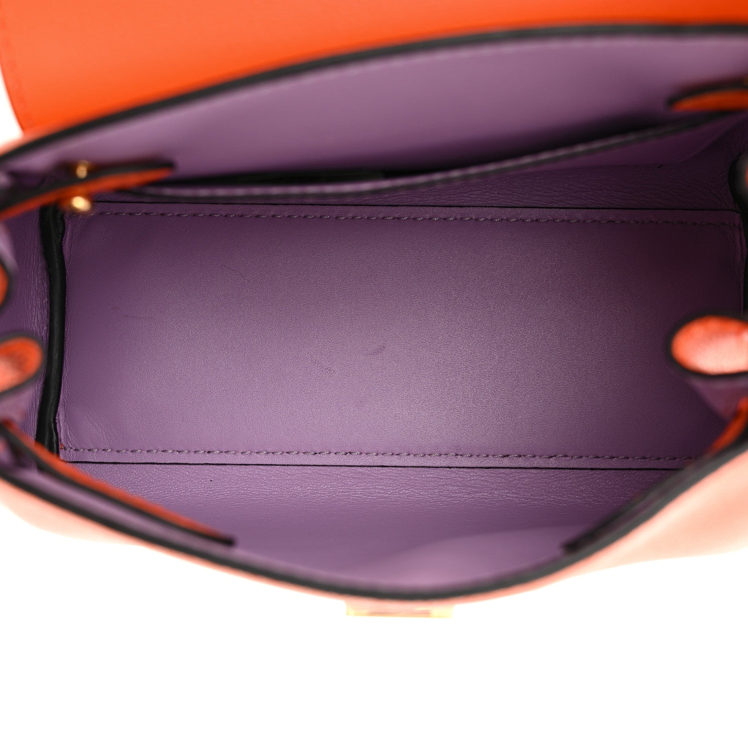 Versace Grained Calfskin Small La Medusa Bag Orange 5 of 11