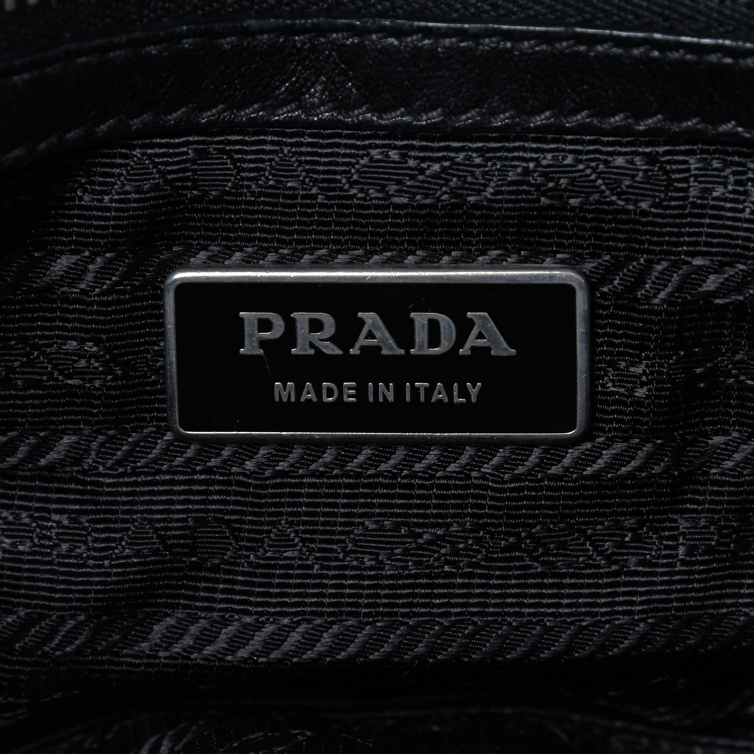Prada Nappa Gaufre Shopping Satchel Black 5 of 11