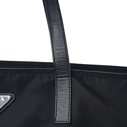 Prada Saffiano Tessuto Nylon Shopping Tote Black 15 of 15