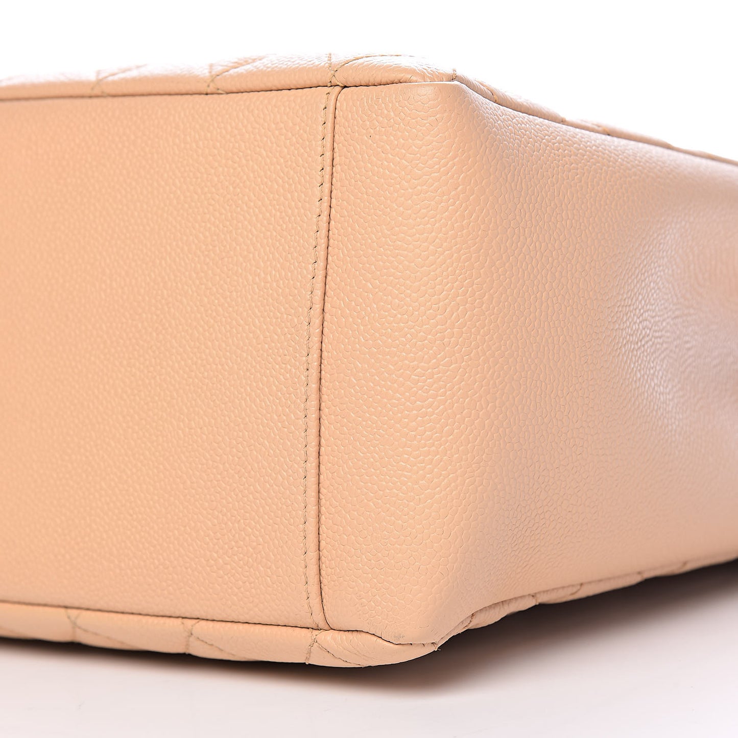Caviar Quilted Grand Shopping Tote GST Beige