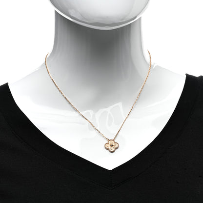 Van Cleef & Arpels 18K Rose Gold Vintage Alhambra Pendant Necklace 2 of 6