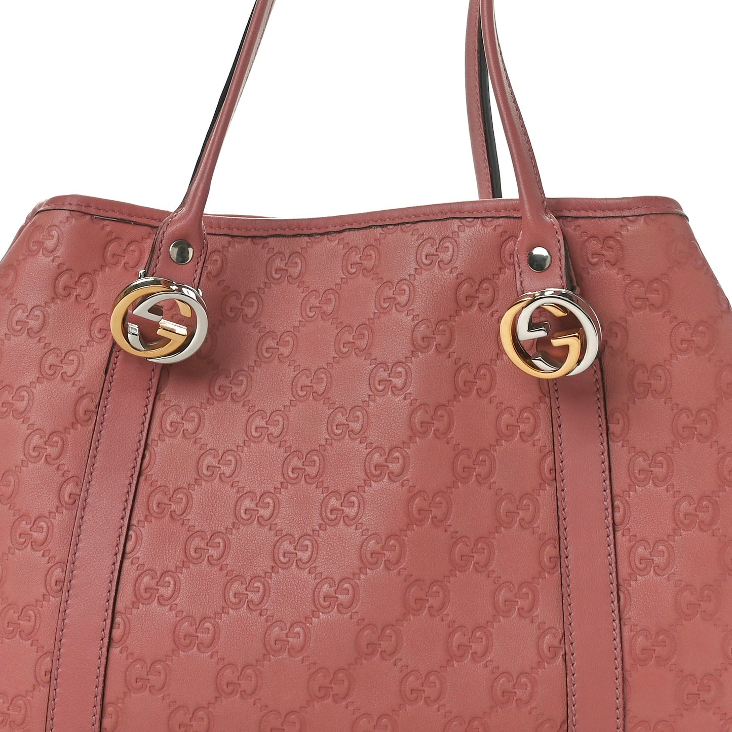 Guccissima Medium GG Twins Tote Pink