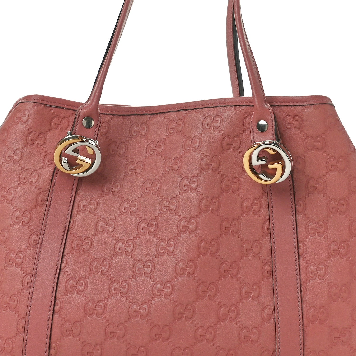 Gucci Guccissima Medium GG Twins Tote Pink 8 of 10