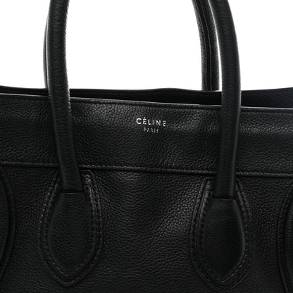 Celine Drummed Calfskin Mini Luggage Black 7 of 10
