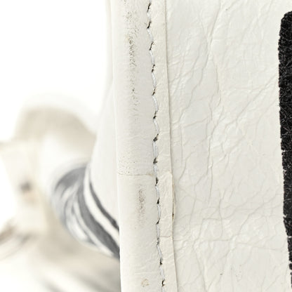 Balenciaga Agneau Graffiti All Over Classic Silver Hardware S City White Black 10 of 14