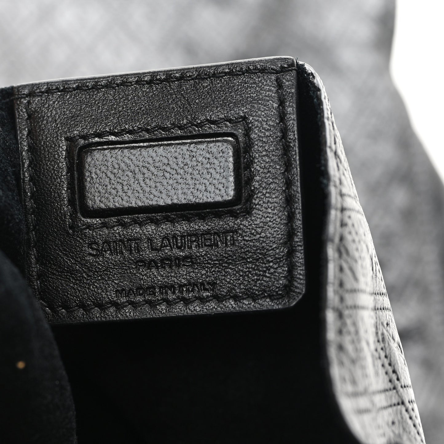 Calfskin Monogram Deli Paper Bag Vintage Black