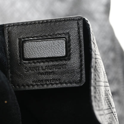 Saint Laurent Calfskin Monogram Deli Paper Bag Vintage Black 6 of 8