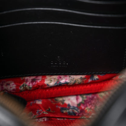 Gucci Calfskin Trapuntata Web Mini GG Shoulder Bag Black 6 of 16