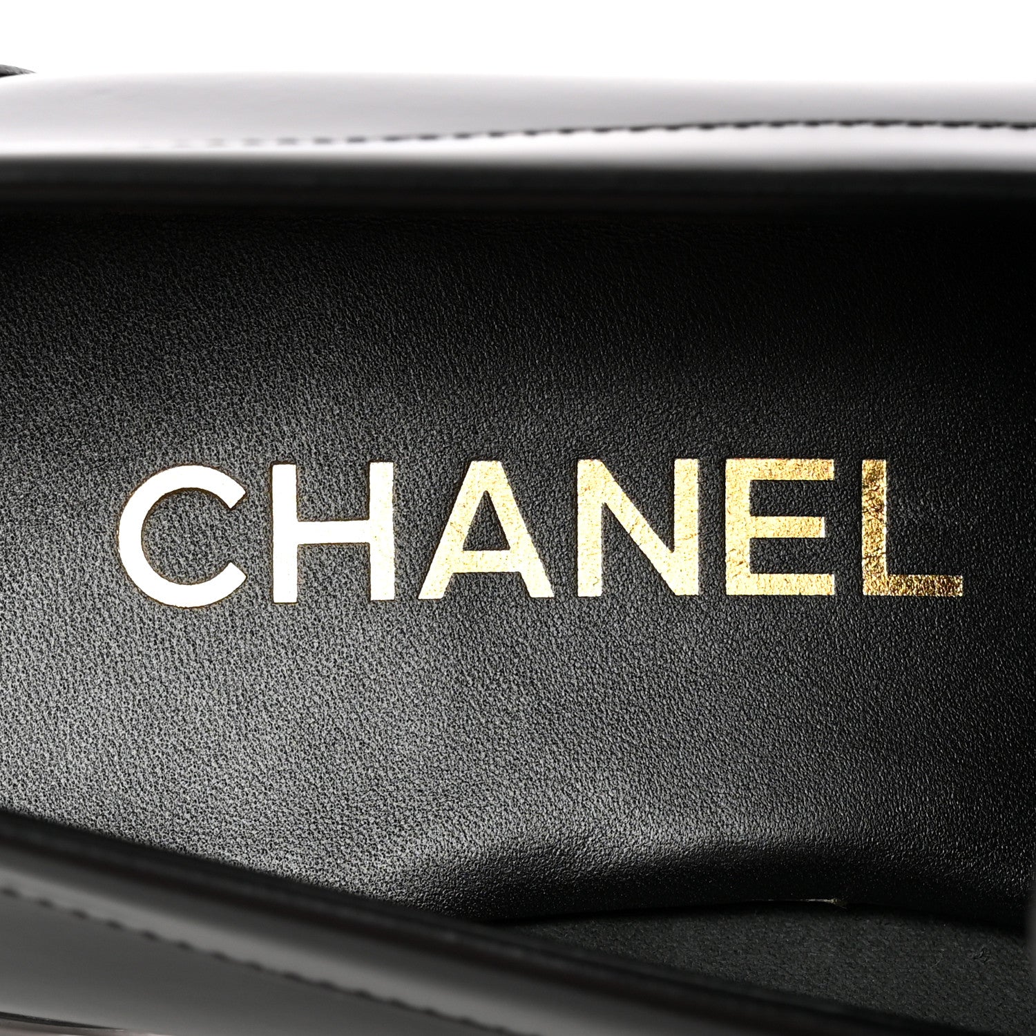 Chanel Shiny Calfskin CC Loafers Black White 36 Black White 7 of 10