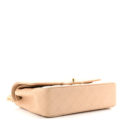 Chanel Caviar Quilted Medium Double Flap Beige 4 of 11
