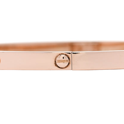 Cartier 18K Pink Gold Small LOVE Bracelet 17 4 of 8