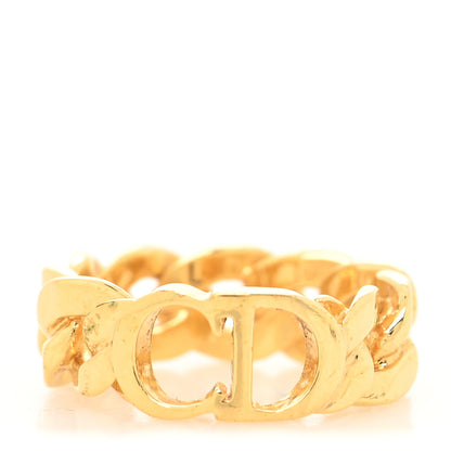 Christian Dior Metal Danseuse Etoile Chain Ring 7 Gold 1 of 3