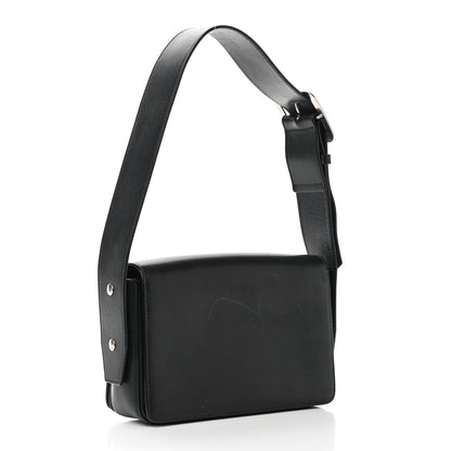 Celine Natural Calfskin Medium Biker Case Shoulder Bag Black Sunflower 3 of 9