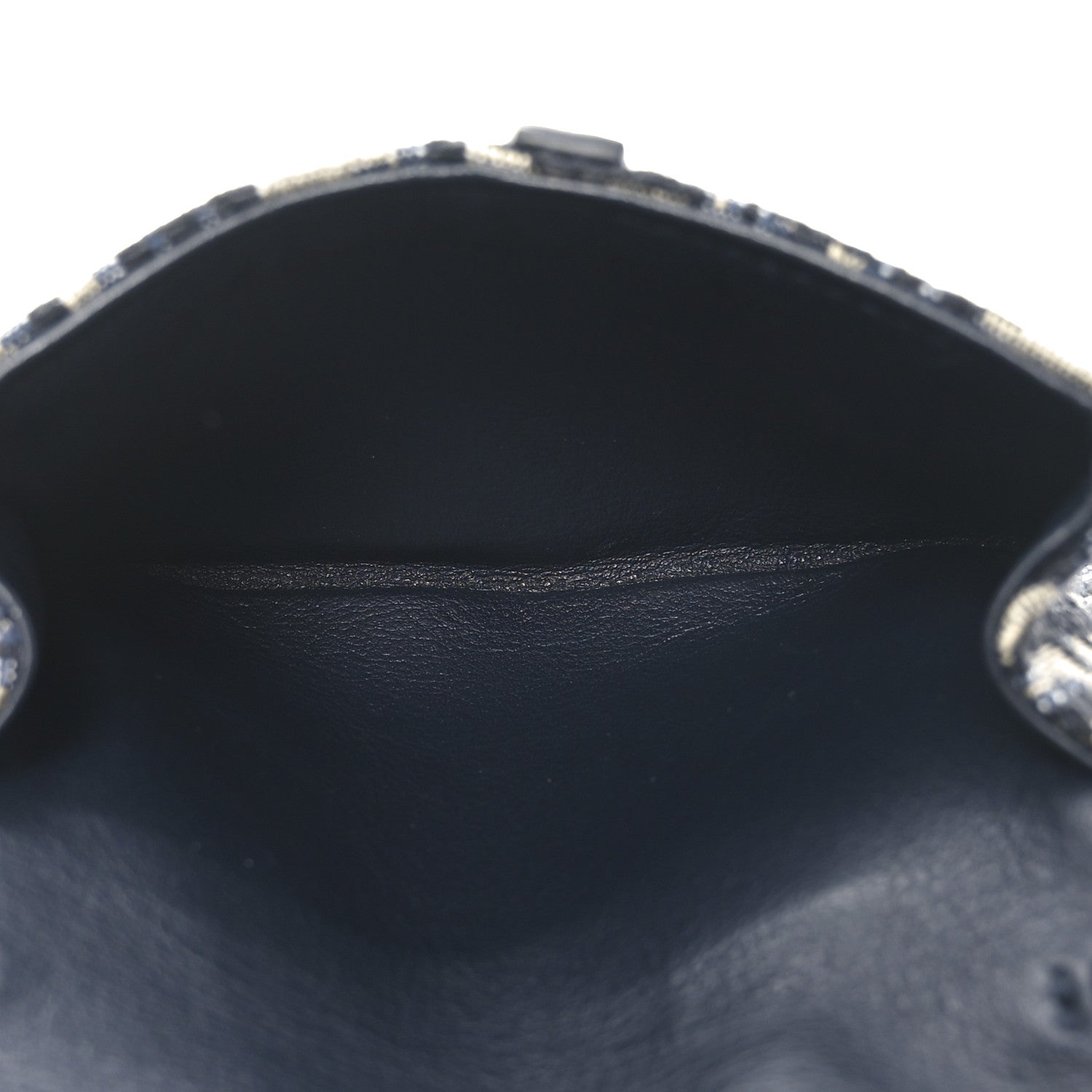 Christian Dior Oblique Nano Saddle Chain Pouch Blue 5 of 8