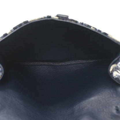Christian Dior Oblique Nano Saddle Chain Pouch Blue 5 of 8