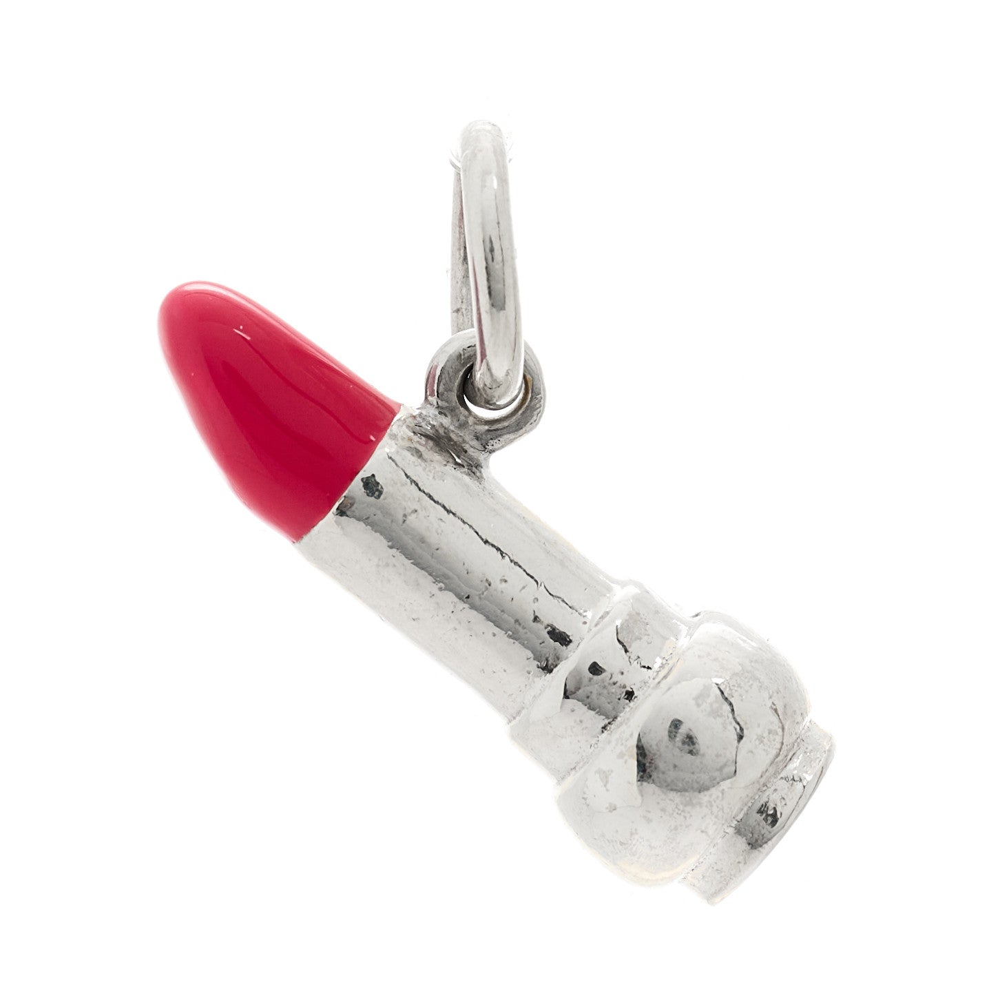 Sterling Silver Enamel Paloma Picasso Lipstick Charm Pink