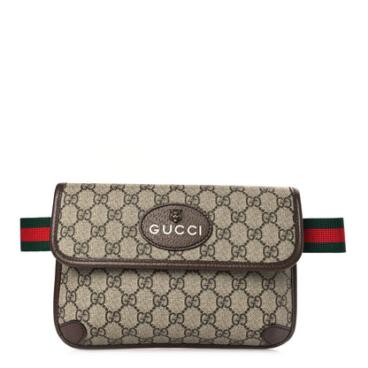 Gucci GG Supreme Monogram Neo Vintage Web Belt Bag Brown 1 of 8