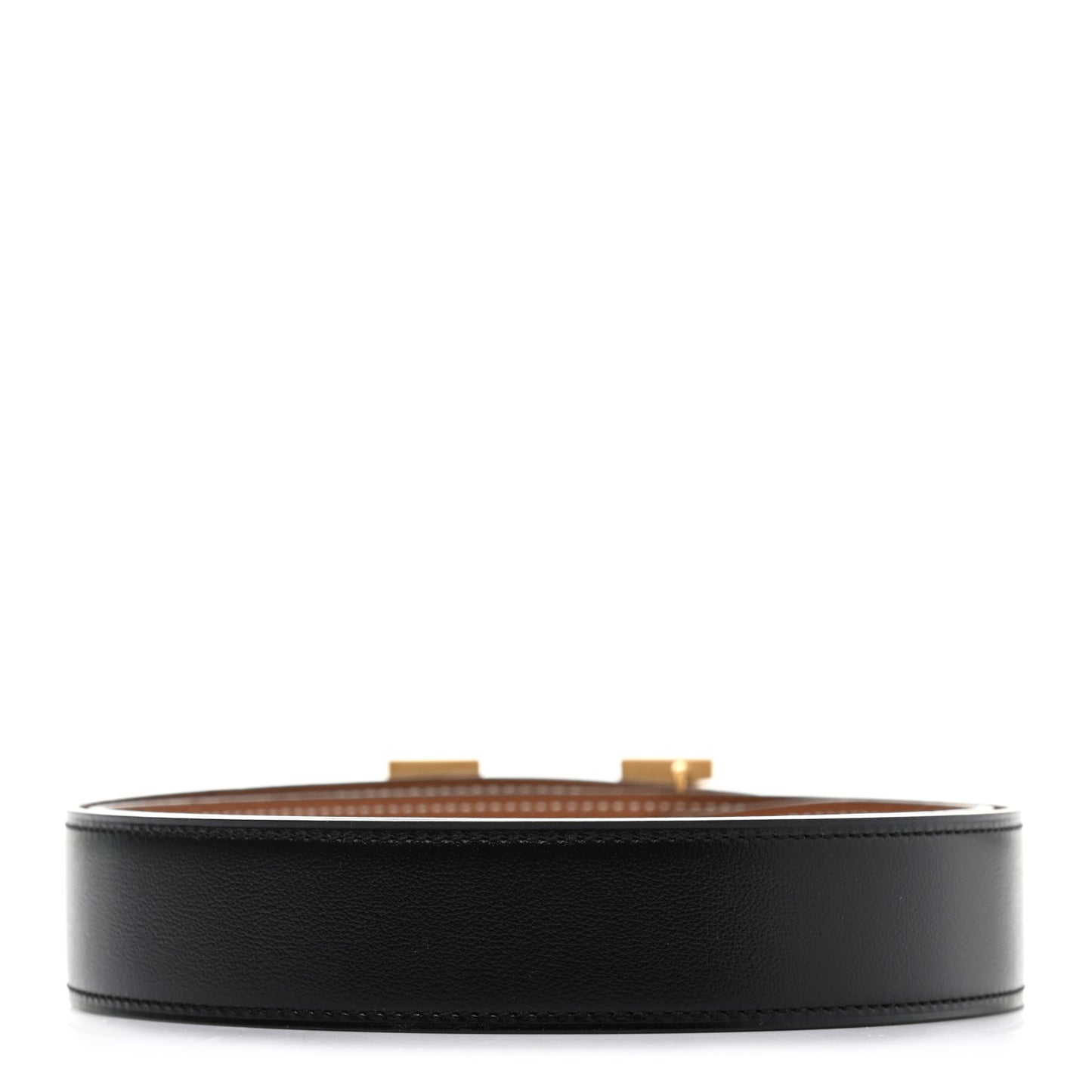 Box Togo 32mm Guilloche H Belt 80 Black Gold