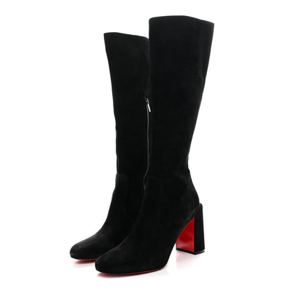 Christian Louboutin Suede Calfskin Cavalika 85 Boots 41 Black 4 of 9