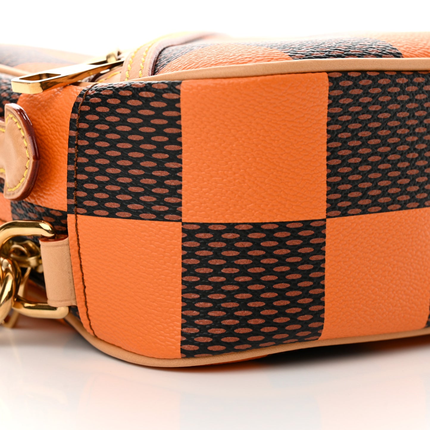 Damier Pop Chess Messenger Orange