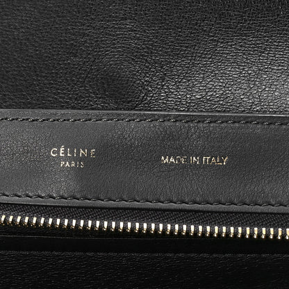 Celine Calfskin Suede Medium Tri-Color Trapeze Green 6 of 10