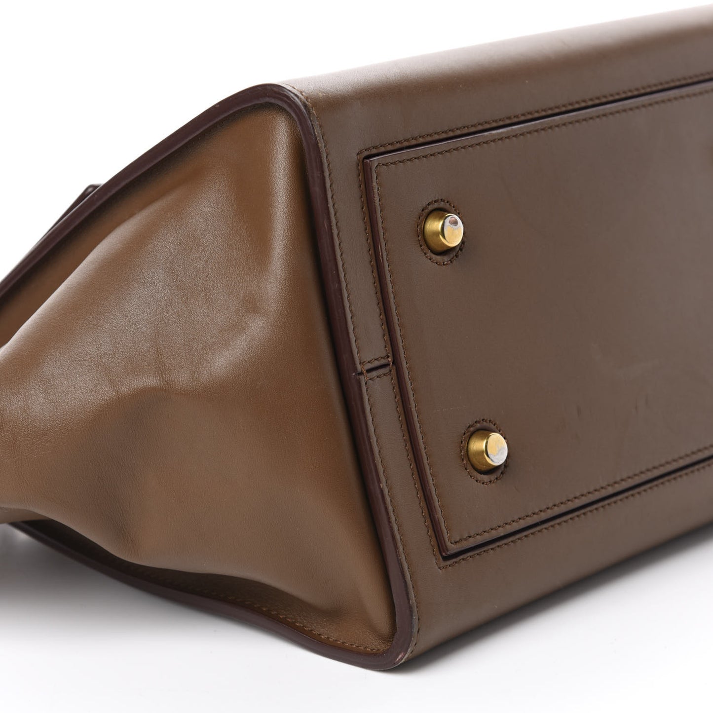 Palmelato Calfskin Mini Tie Knot Tote Camel