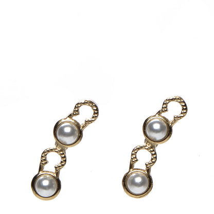 Chanel Pearl Coco Earrings Gold 1 of 4
