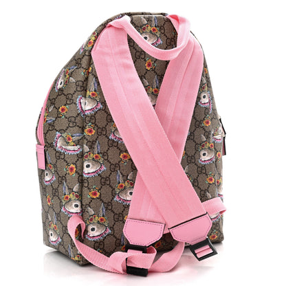 Gucci X YUKO HIGUCHI GG Supreme Monogram Childrens Backpack Pink 3 of 10