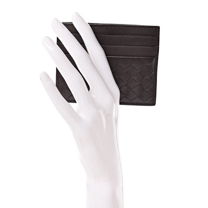 Bottega Veneta Nappa Intrecciato VN Card Case Ebano 2 of 7