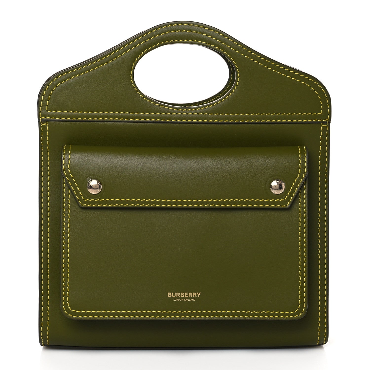 Burberry Smooth Calfskin Mini Pocket Bag Juniper Green 1 of 10