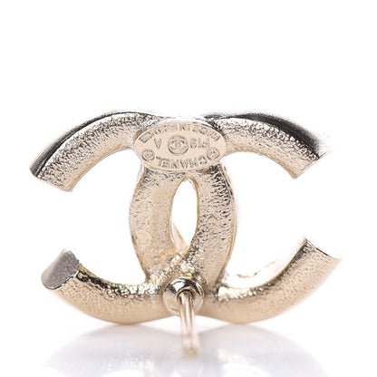 Chanel Crystal Baguette CC Earrings Gold 3 of 5